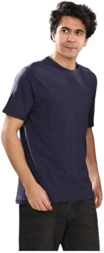 تيشيرت ساده رجالي كحلي من ازياء